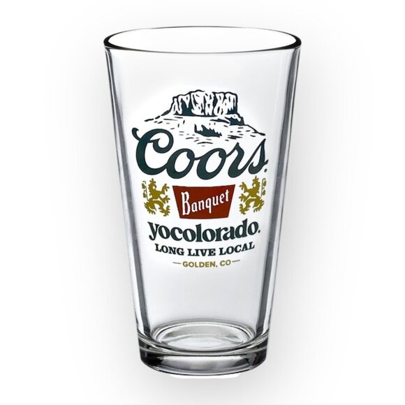 Coors Banquet YoColorado Limited Edition Pint Glass Koozie Set and Stickers - Picture 8 of 9